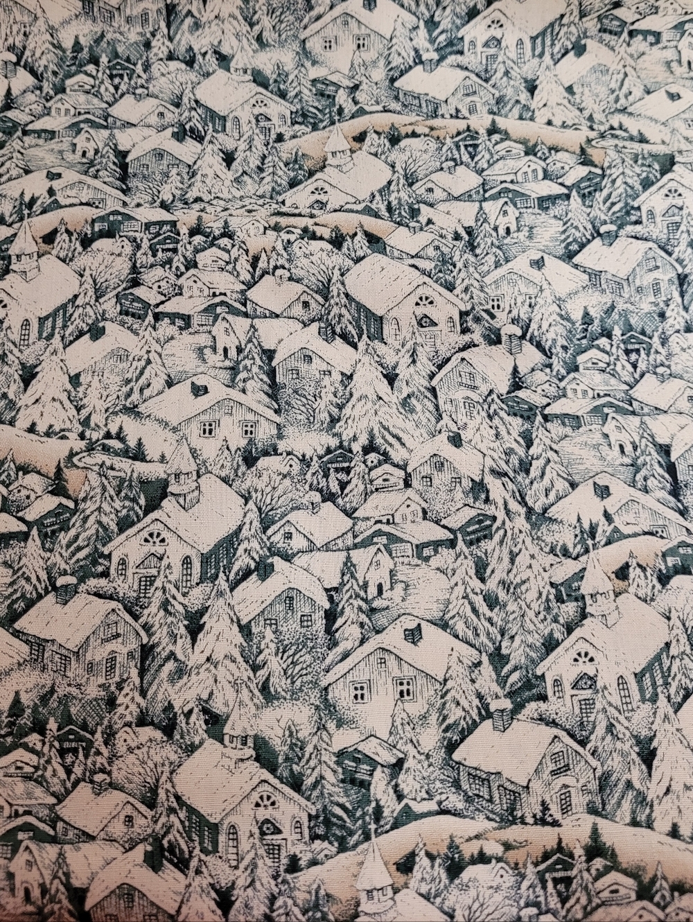 Christmas Toile By Moda Fabrics 100% Cotton Fabric Evergreen 4 Yards (0779)
